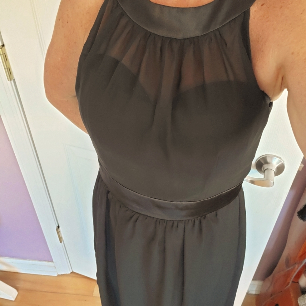 WHBM Special Occasion Sleeveless Black Dress 8